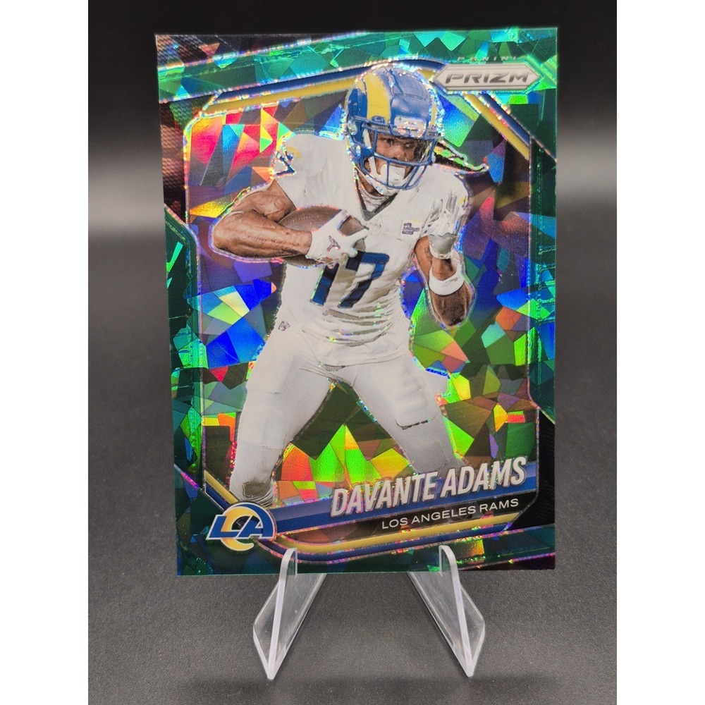 2025 Panini Prizm Davante Adams Green Ice Prizm SSP #104 Rams Raiders Packers